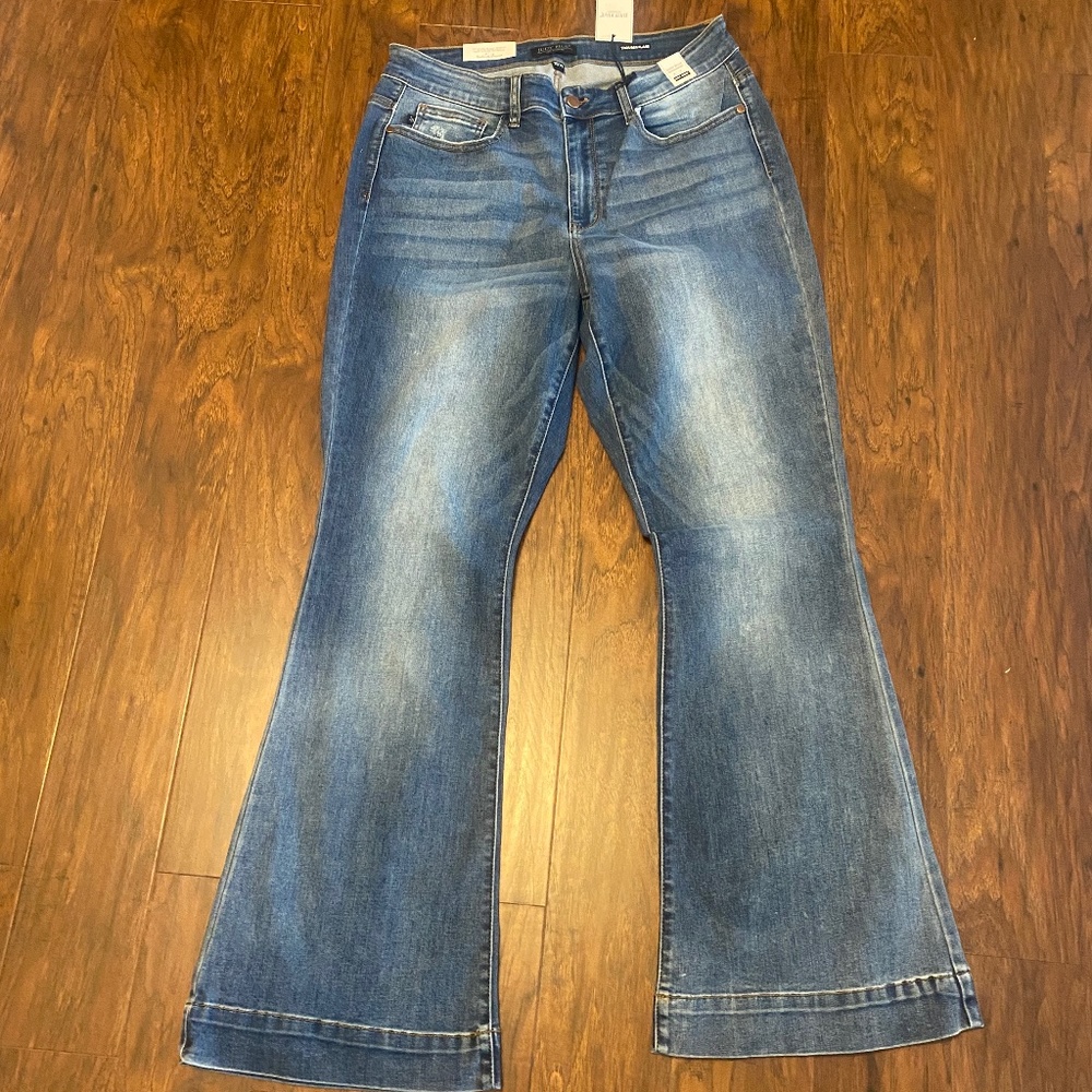 Judy Blue Women's Flare Jeans - Blue